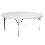 Masa plastic, blat fix si picioare pliabile 150 cm (6-8 persoane) - imagine 2