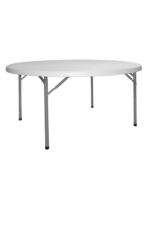 Masa plastic, blat fix si picioare pliabile 180 cm (10-12 persoane)