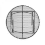 Masa plastic, blat fix si picioare pliabile 180 cm (10-12 persoane) - imagine 2